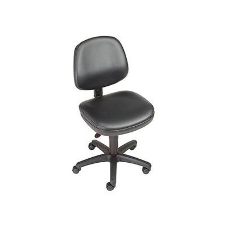 GEC Interion Antimicrobial Armless Chair, Black A3019TEE-EU01